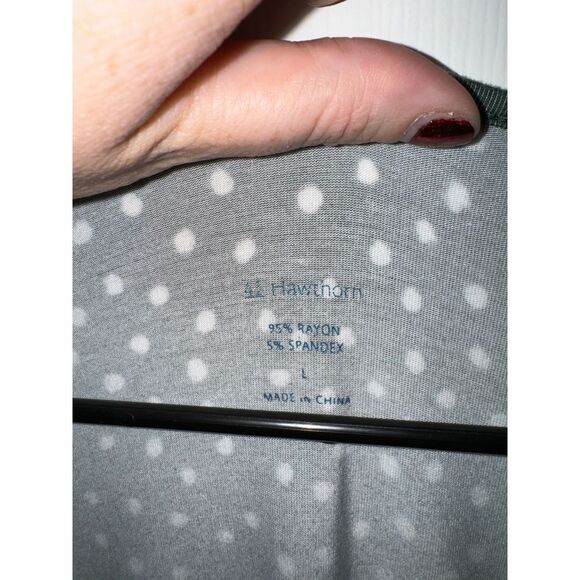 Hawthorne Chic Green Polka Dot‎ Midi Dress Perfect for Any Occasion - Picture 2 of 5